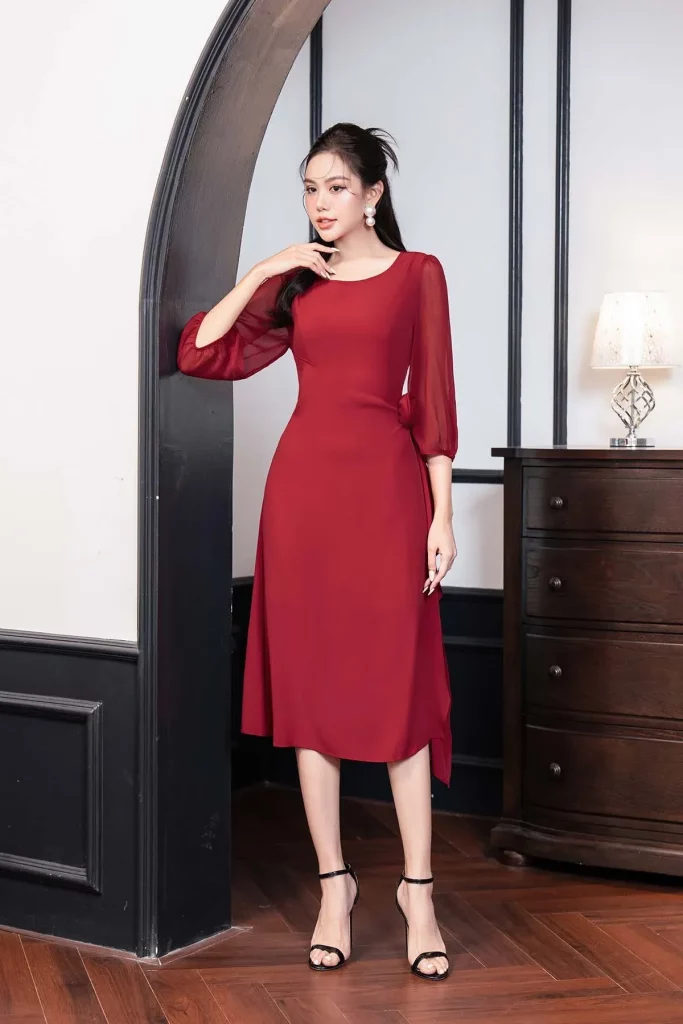 Những lưu ý khi diện đầm suông công sở nữ tính