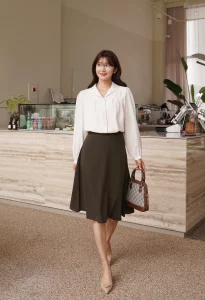 chân váy công sở thanh lịch